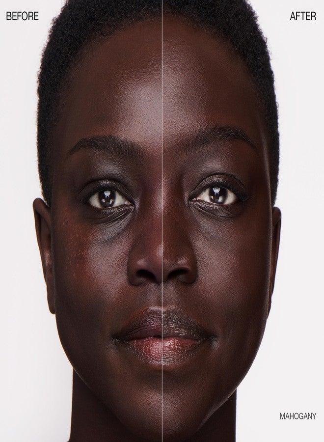 أوجي كريم أساس سائل أوجي لتنعيم البشرة - مرطب ملون خفيف الوزن للوجه (ماهوجني 14.5N - كاكاو داكن (درجات لونية غنية) - مع فيتامين سي وزيت الجوجوبا - عضوي معتمد ومصنوع في الولايات المتحدة الأمريكية) - Image 3